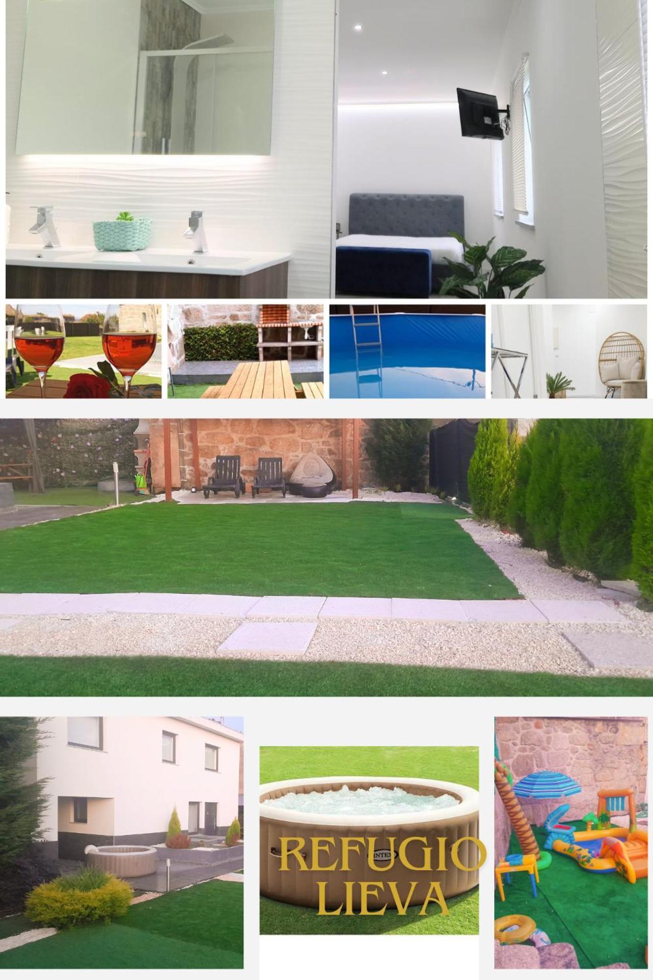 Casa Incrivel Refugio Lieva ,Piscina , Jacuzzi Exterior E Zona Kids Apartment Nelas Bagian luar foto